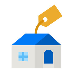 Sticker - property flat icon