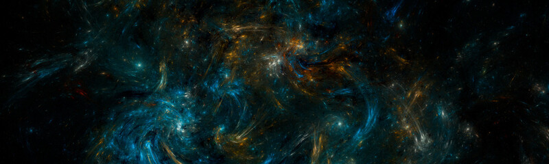 Wall Mural - banner star field background . starry outer space background texture . colorful starry night sky out