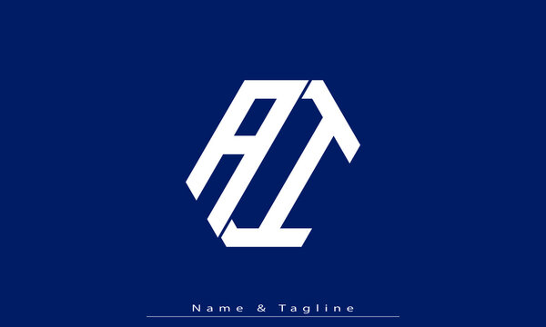 Alphabet letters Initials Monogram logo AI , IA