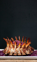 Crown Rib Roast With Roasted Cabbage