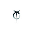 the horned god symbol simple tattoo idea vector