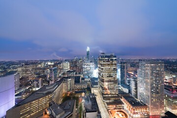 Wall Mural - The downtown Toronto Canada at dusk