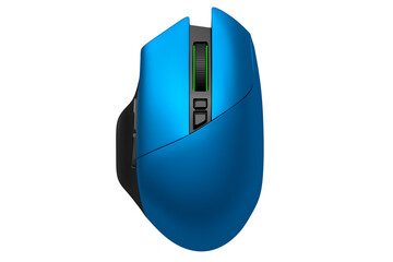 Fototapete - Modern wireless gaming computer mouse isolated on white background