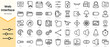 © TriMaker - Set of web interface icons. Simple line art style icons pack. Vector illustration
