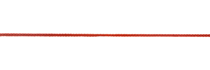 Red rope close up isolated