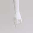 Reach gesture woman's hand 3d rendering, index finger,