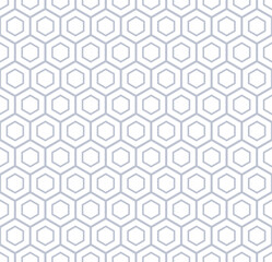 Abstract seamless geometric hexagons pattern.
