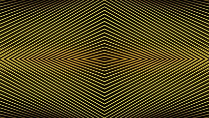Poster - Mirror hypnotic background of stripes. Motion. Mirror distortion with moving stripes. Background of many stripes in mirror hypnotic animation