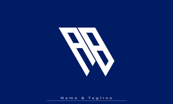 Alphabet letters Initials Monogram logo AB , BA