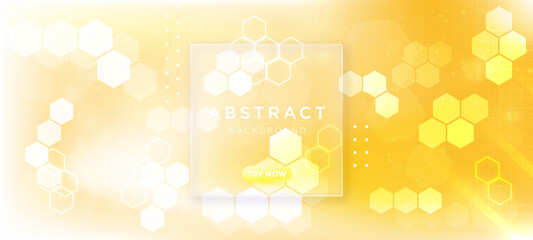 Wall Mural - Abstract design element with geometric background and hexagons shape pattern	
