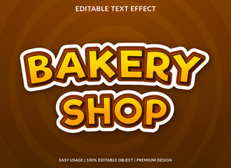 Poster - bakery shop editable template with bold style use for business logo and brand