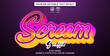 © ilhamnfs - editable text effect scream graffiti