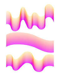 Poster - Wavy design element. Decor for brochure