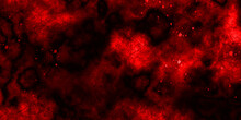 Abstract Smoke Frame And Space,black Background. Abstract Red Dust Splattered On Black Background. Red Powder Explosion. Bright Red Space Nebula. Elements Of This Image.