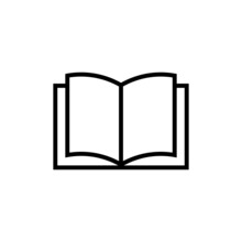 Open Book Line Icon