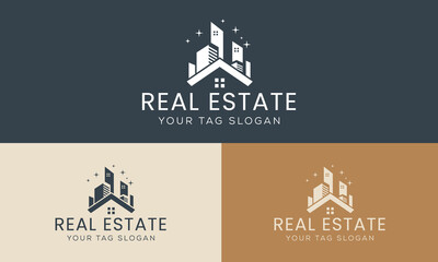 Building and Construction real estate logo design 