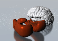 Damage To The Brain Through Boxing, Conceptual Illustration