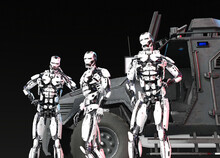 Android Police Force, Conceptual Illustration