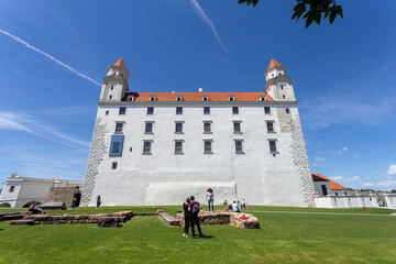 Wall Mural - Bratislava castle on a sunny spring day