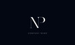 NP, PN, Abstract Letters Logo Monogram