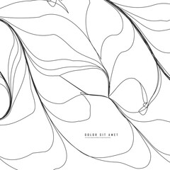 Fototapete - Vector Illustration with gray pattern lines. Abstract background