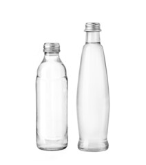 Canvas Print - water glass bottle isolated