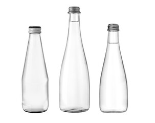 Canvas Print - water glass bottle isolated