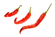 Red Hot Chili Pepper Isolated On A White Background