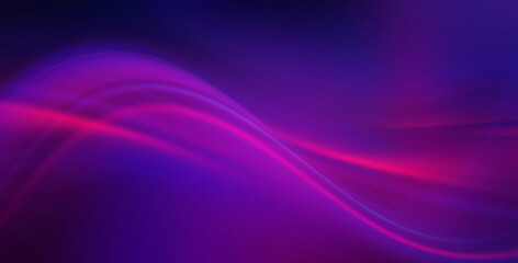 Leinwandbilder - Dark abstract futuristic background. Neon glow, laser shapes, lines. Gradient blurred background.