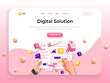 Landing page template-Digital Solution