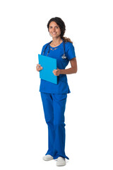 Wall Mural - Nurse with folder in hands