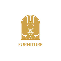 Wall Mural - House logo, home Furniture logo designs concept vector