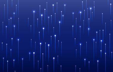 Poster - technology big data digital blue glowing background
