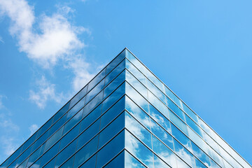 Poster - Office building facade. Close up of a modern glass building
