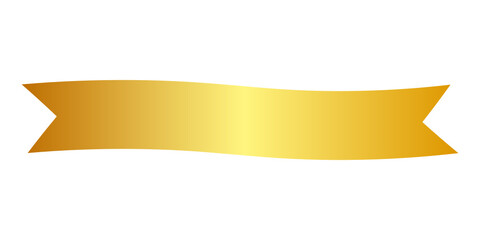 Sticker - gold ribbon banner
