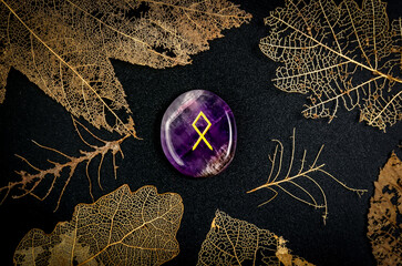 Canvas Print - Odal rune. Rune of heritage