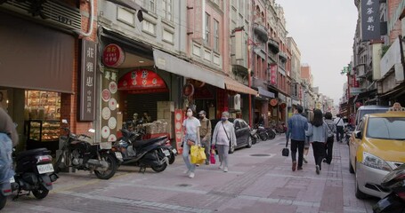 Wall Mural - Taipei, Taiwan, Holiday market in dihua street of taipei city