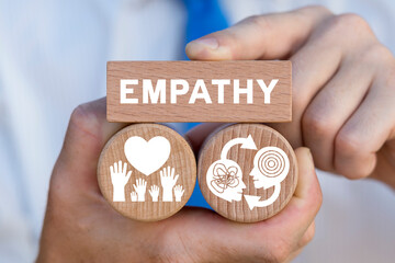 concept of empathy and sympathy. love emotion or empathy. invisible connection between people. human