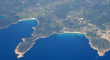 Poster - corse occidentale ...vue aérienne