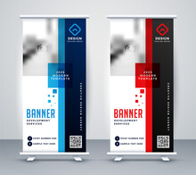 Stylish Roll Up Standee Banner Design