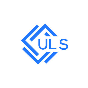 ULS technology letter logo design on white  background. ULS creative initials technology letter logo concept. ULS technology letter design.
