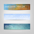 © ImagineWorld - Set of vector business card templates. polygonal style banner design. abstract low poly background