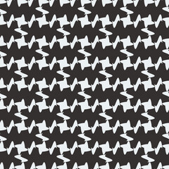 Poster - Black and white simple pattern of decorative elements. Repeating elements in a seamless pattern.