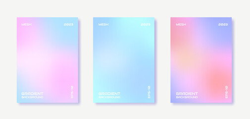 set of vector gradient backgrounds. for wallpapers, covers, , invitation, poster, frame. vector illu