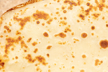 Sticker - Pan fried pancake as a background.