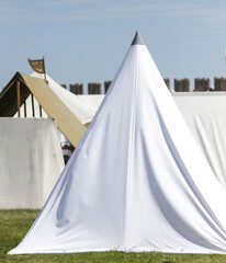 Wall Mural - Tents and life of medieval people