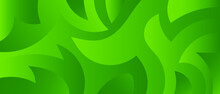 Abstract Background With Green Gradients  Swirls And Curves