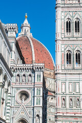 Wall Mural - views of santa maria del fiore cathedral in florence, italy	