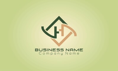 Wall Mural - concept design home simple letter H business logo