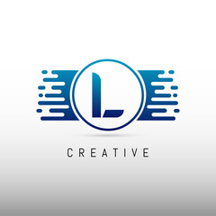 Initial Letter L Logo Template Design.Creative Letter L Logo Design.